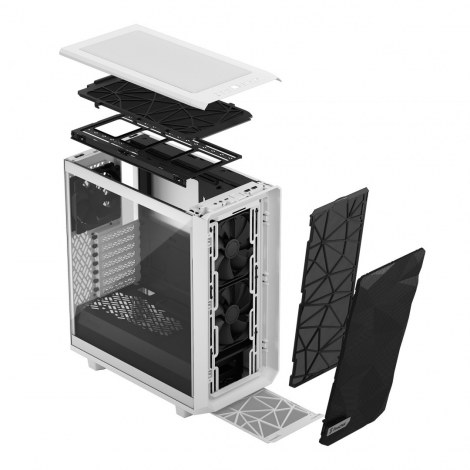 Fractal Design | Meshify 2 Compact Clear Tempered Glass | White | Power supply included | ATX - 8
